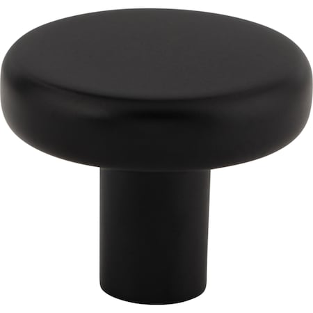Elements 1-1/4" Diameter Matte Black Gibson Cabinet Knob 105MB